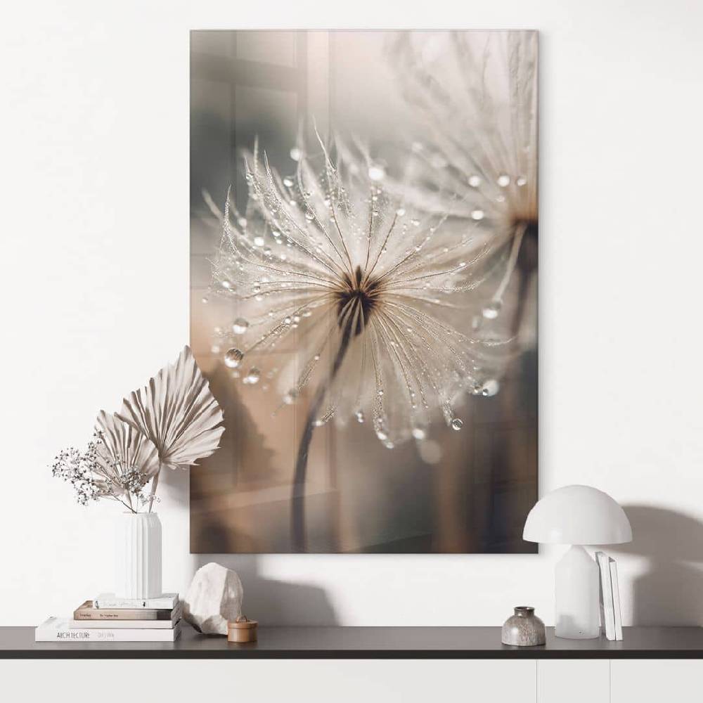 Kaeppel Glasbild Pusteblume in Morgentau - Treechild Neuheiten
