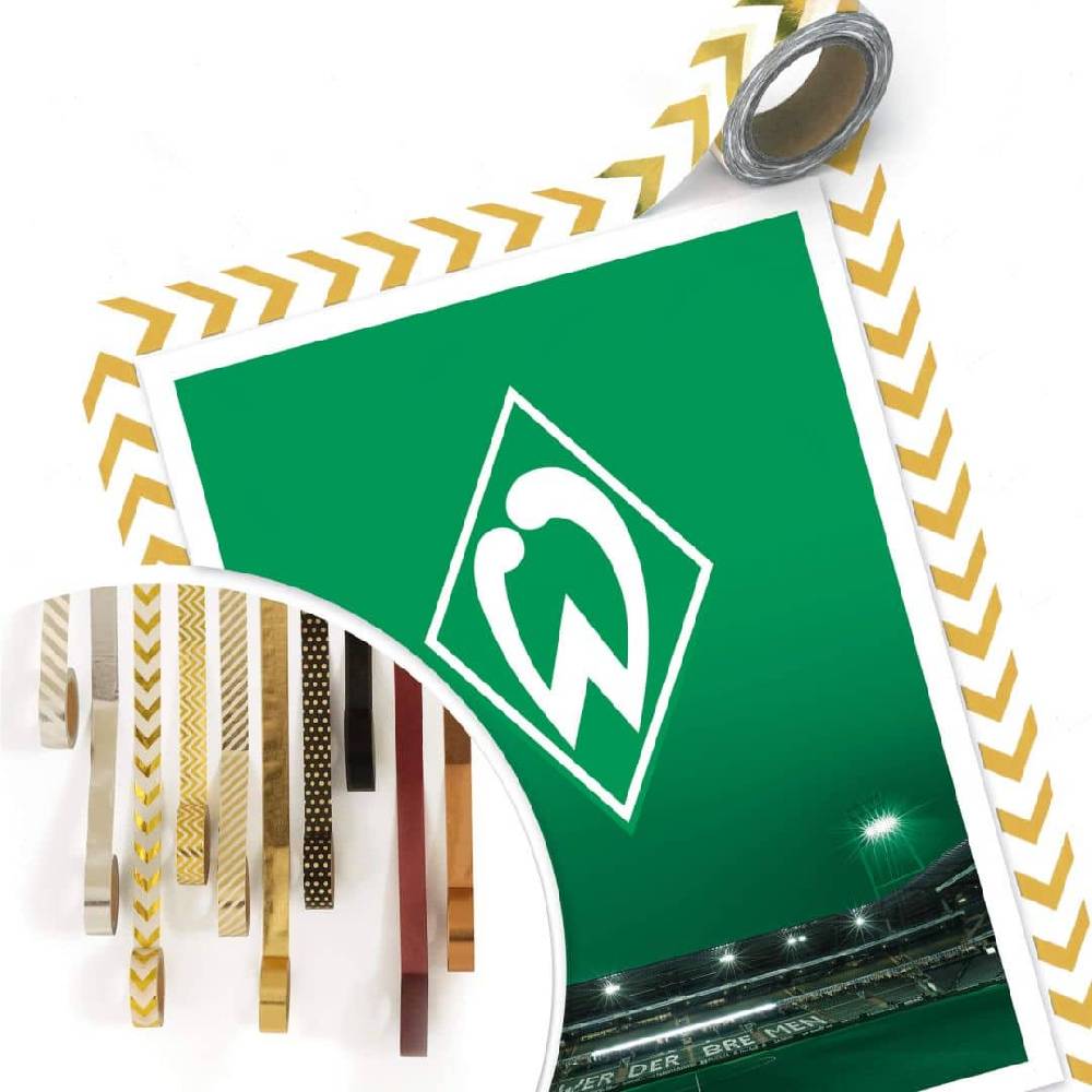 Kaeppel Poster Werder Bremen Logo mit Tribüne Sonderangebote