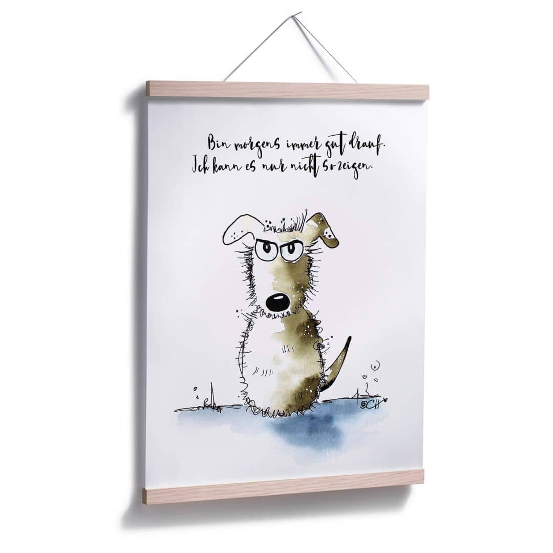 Kaeppel Poster Hagenmeyer - Bin morgens immer gut drauf Tiefpreis