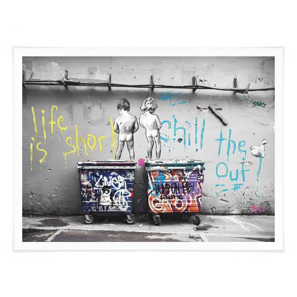 Kaeppel Poster Banksy - Life is short JETZT KAUFEN