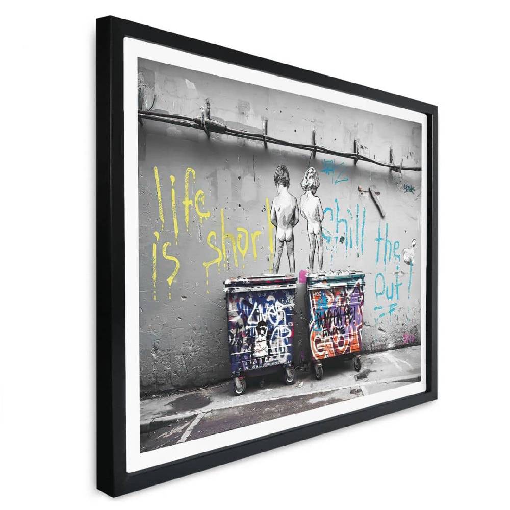 Kaeppel Poster Banksy - Life is short JETZT KAUFEN