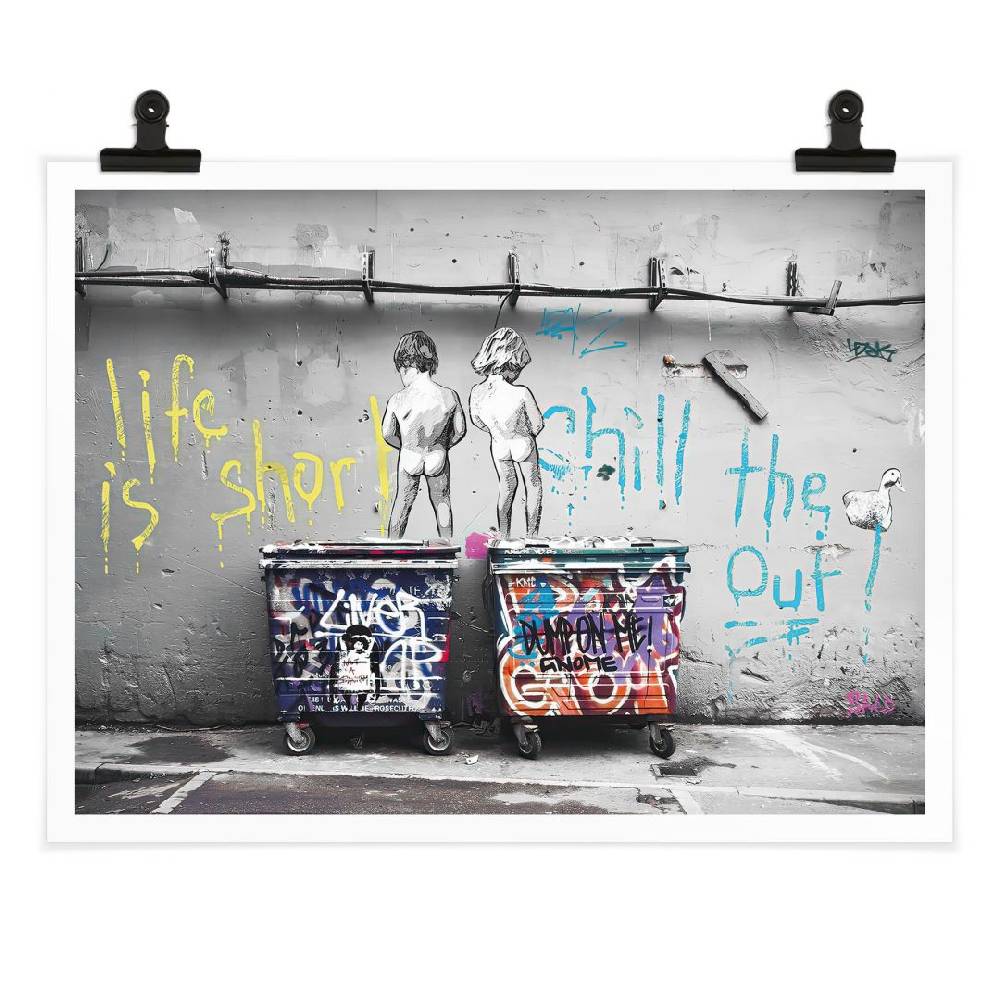 Kaeppel Poster Banksy - Life is short JETZT KAUFEN