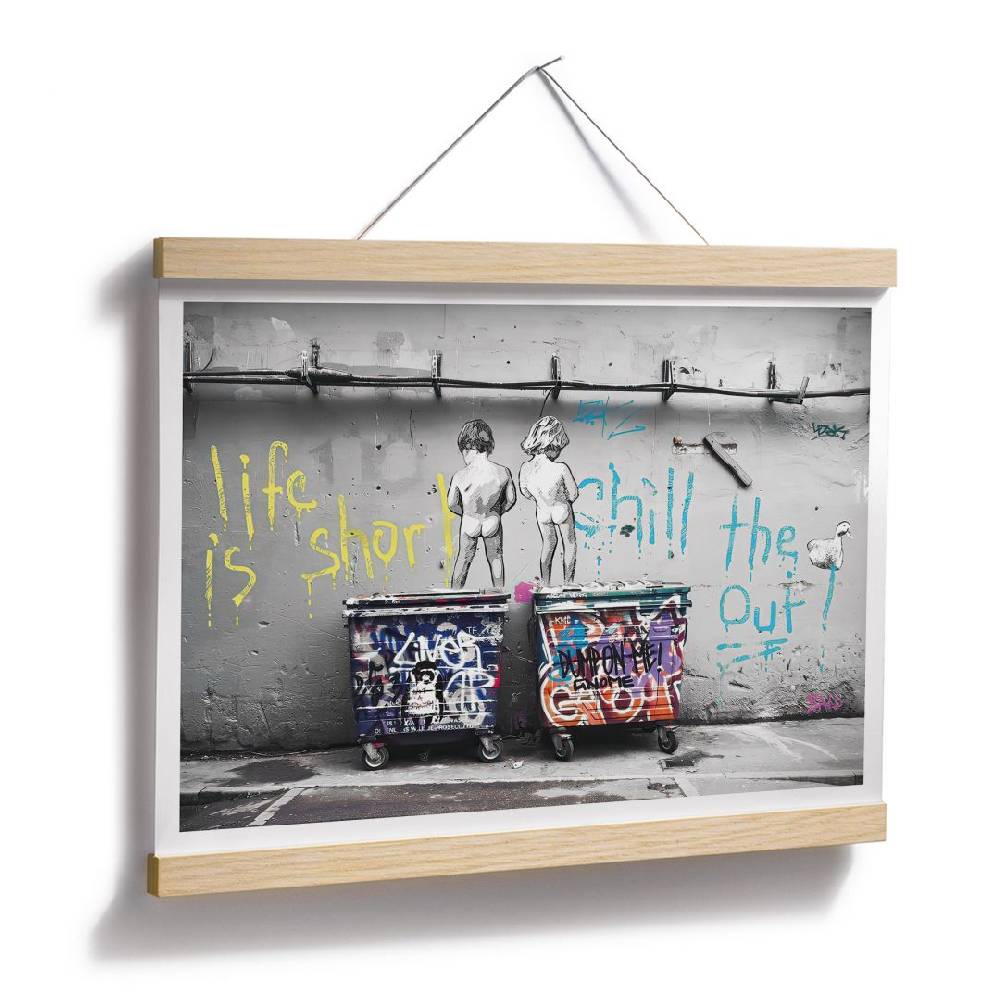 Kaeppel Poster Banksy - Life is short JETZT KAUFEN