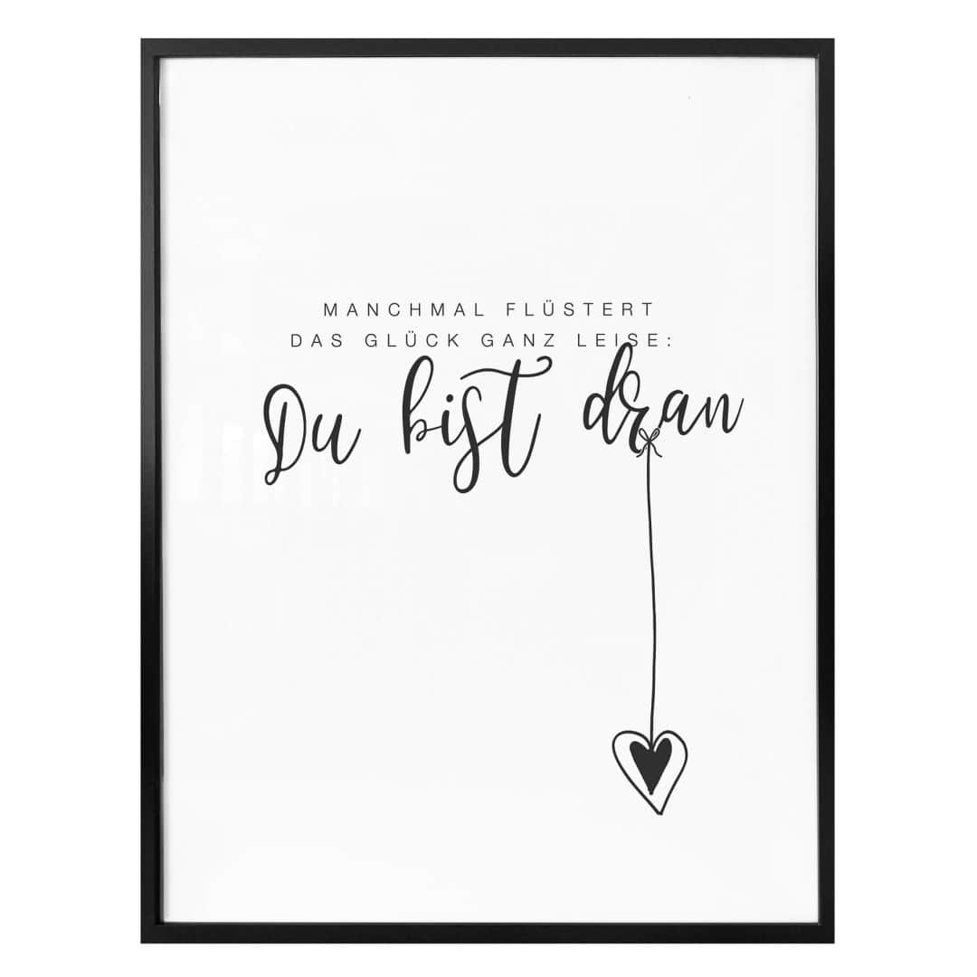 Kaeppel Poster Manchmal flüstert das Glück ganz leise