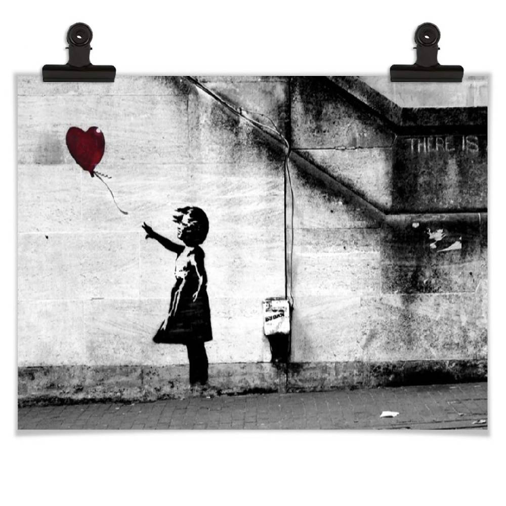 Kaeppel Poster Banksy - Girl with balloon Rabatt