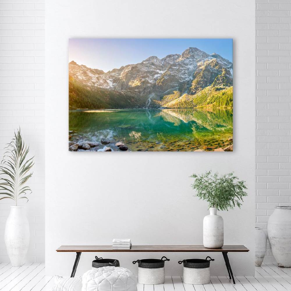 Kaeppel Leinwandbild, See in den Bergen Begrenztes Angebot