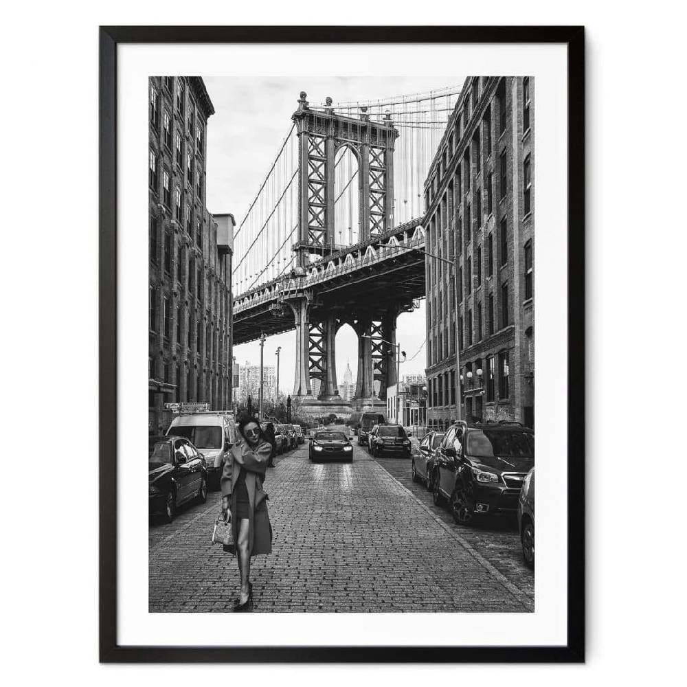 Kaeppel Poster Bolton - Stilvoll in Manhattan mit ikonischer Brooklyn Bridge