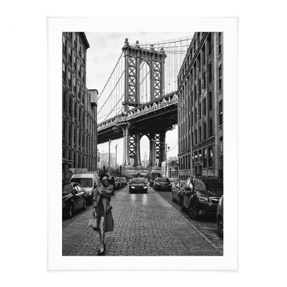 Kaeppel Poster Bolton - Stilvoll in Manhattan mit ikonischer Brooklyn Bridge Black Friday