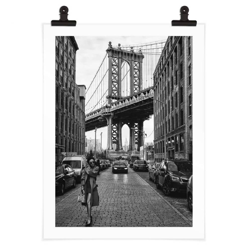 Kaeppel Poster Bolton - Stilvoll in Manhattan mit ikonischer Brooklyn Bridge Black Friday