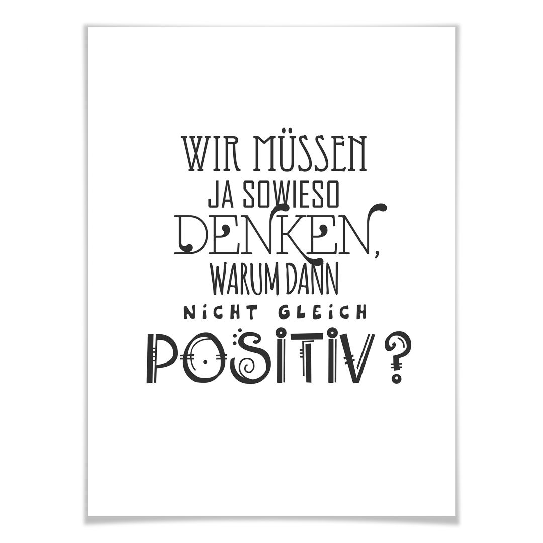 Kaeppel Poster Wir müssen ja sowieso denken Osterangebot