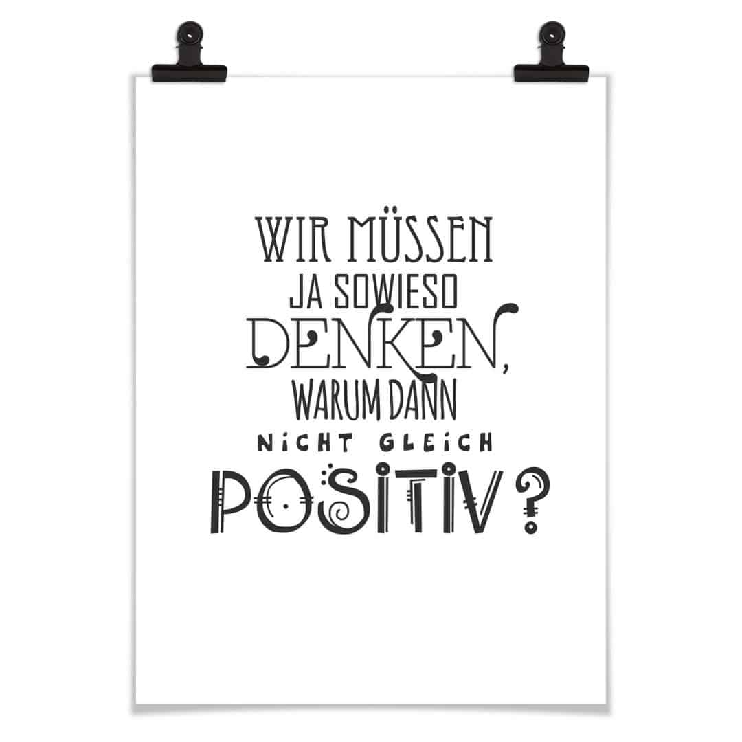 Kaeppel Poster Wir müssen ja sowieso denken Osterangebot