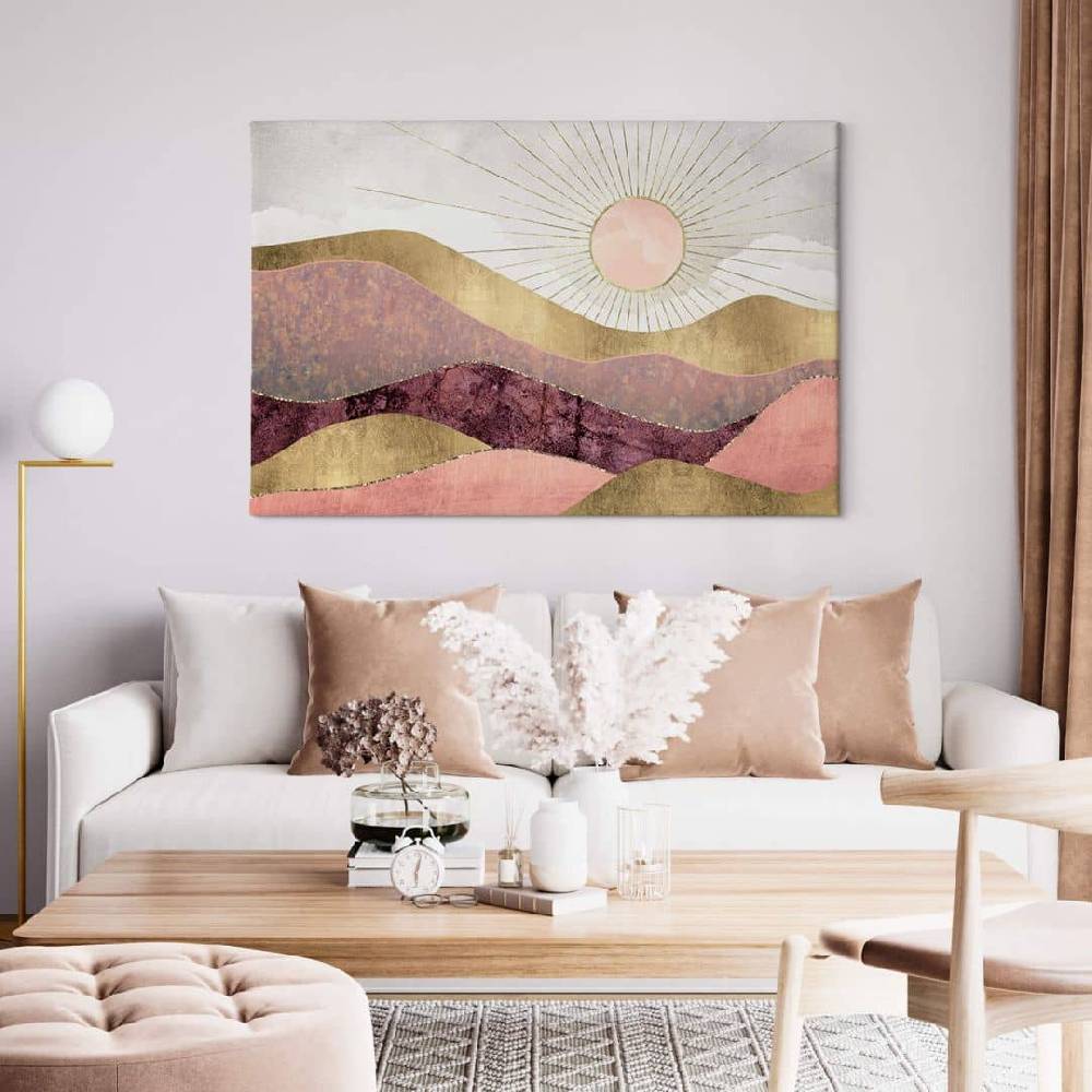 Kaeppel Leinwandbild SpaceFrog Designs - Rosa Sonne Online Outlet