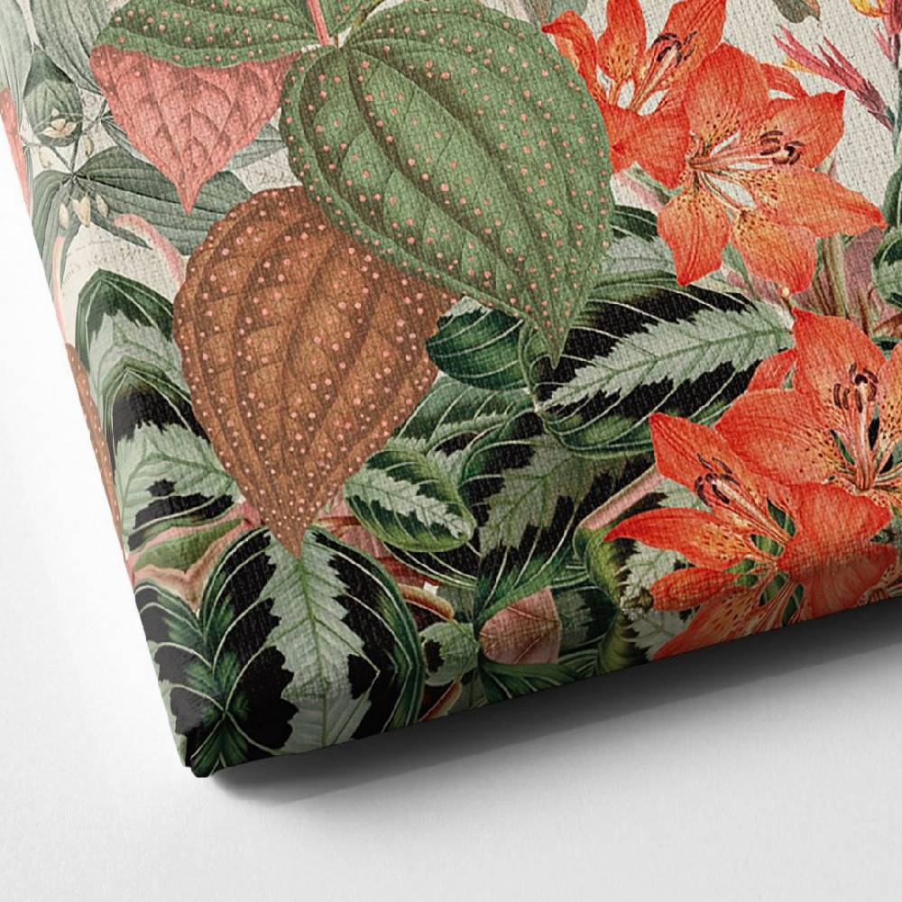 Kaeppel Leinwandbild Exotischer Dschungel mit Papageien - UN Designs Blitzangebot