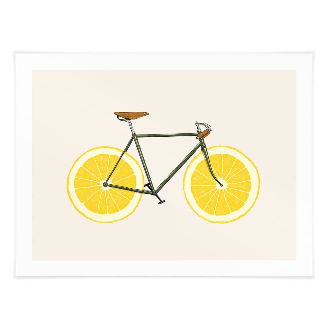 Kaeppel Poster Fahrrad mit Zitronen - Bodart Bestseller