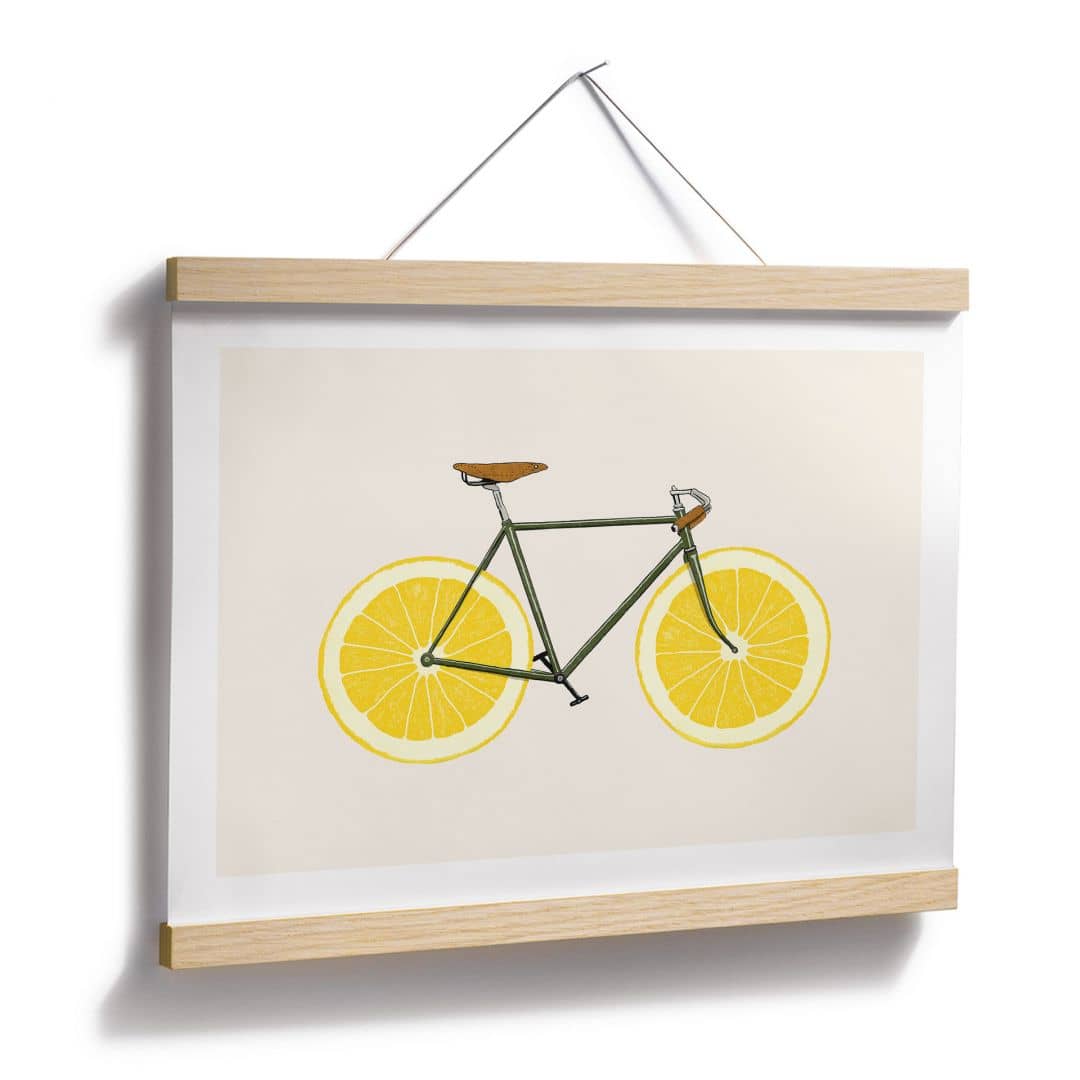 Kaeppel Poster Fahrrad mit Zitronen - Bodart Bestseller