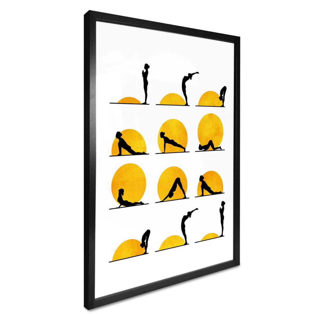 Kaeppel Poster Kubistika - Yoga Der Sonnengruß Letzte 3 Tage