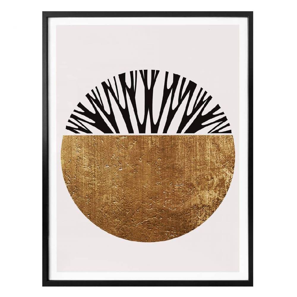 Kaeppel Poster Kubistika - Baum des Lebens - Gold Letzter Tag