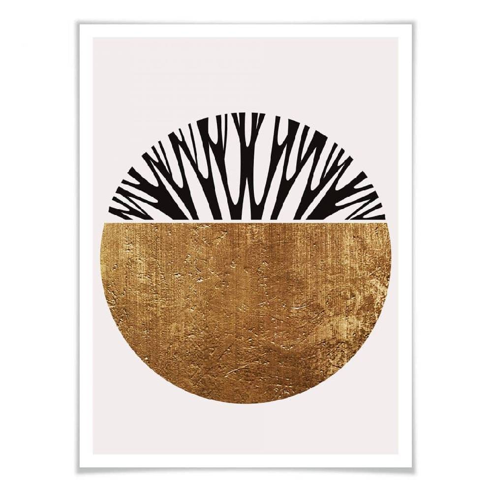 Kaeppel Poster Kubistika - Baum des Lebens - Gold Letzter Tag
