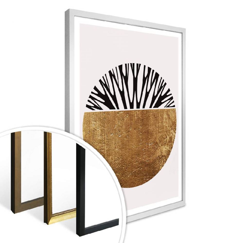 Kaeppel Poster Kubistika - Baum des Lebens - Gold Letzter Tag