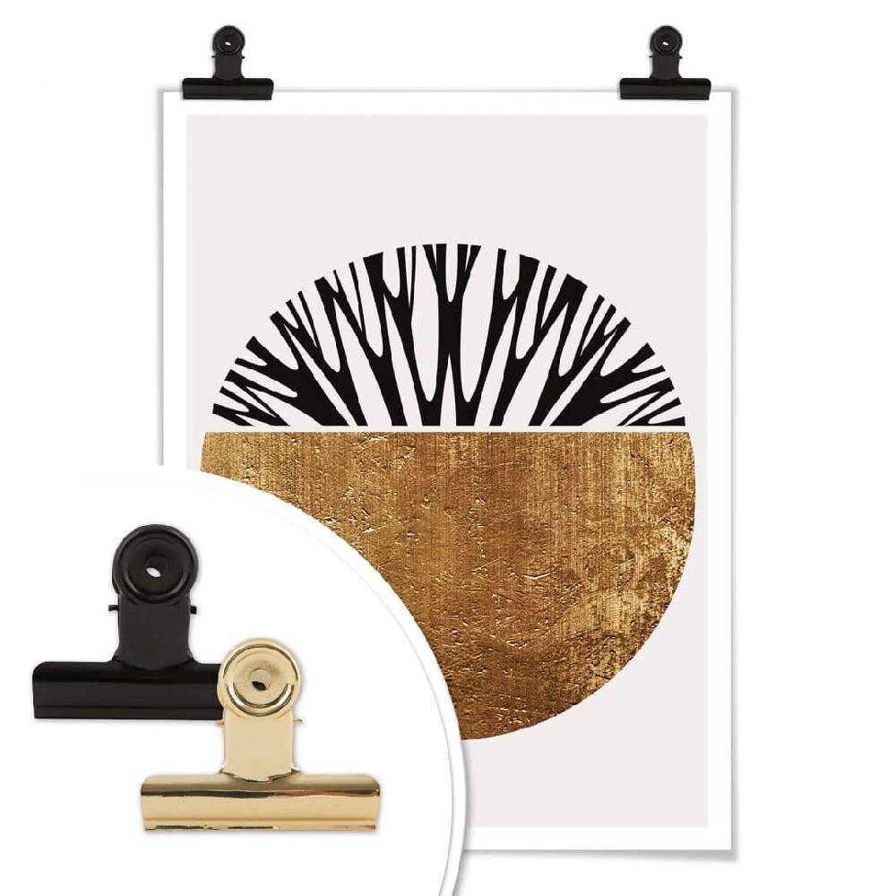 Kaeppel Poster Kubistika - Baum des Lebens - Gold Letzter Tag