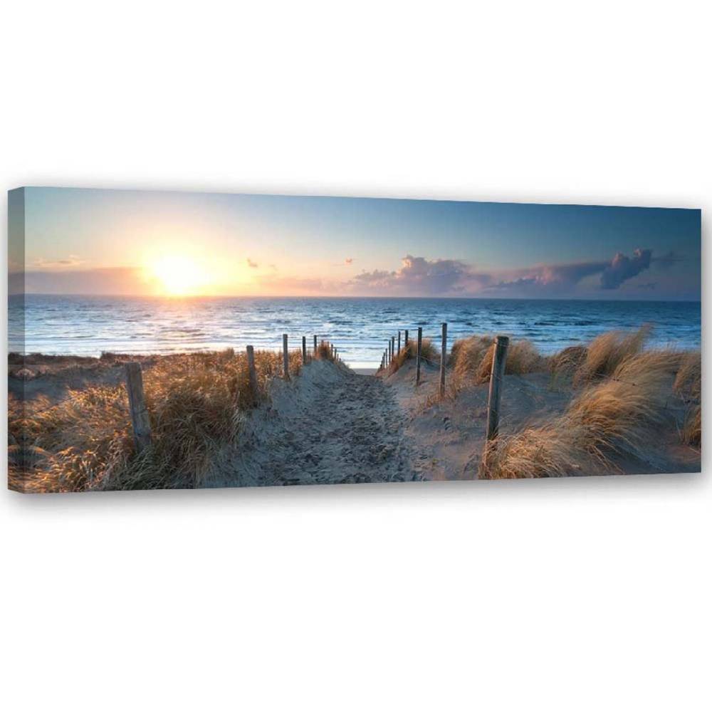 Kaeppel Leinwandbild, Sonnenuntergang am Strand Zeitbegrenzte Promotion