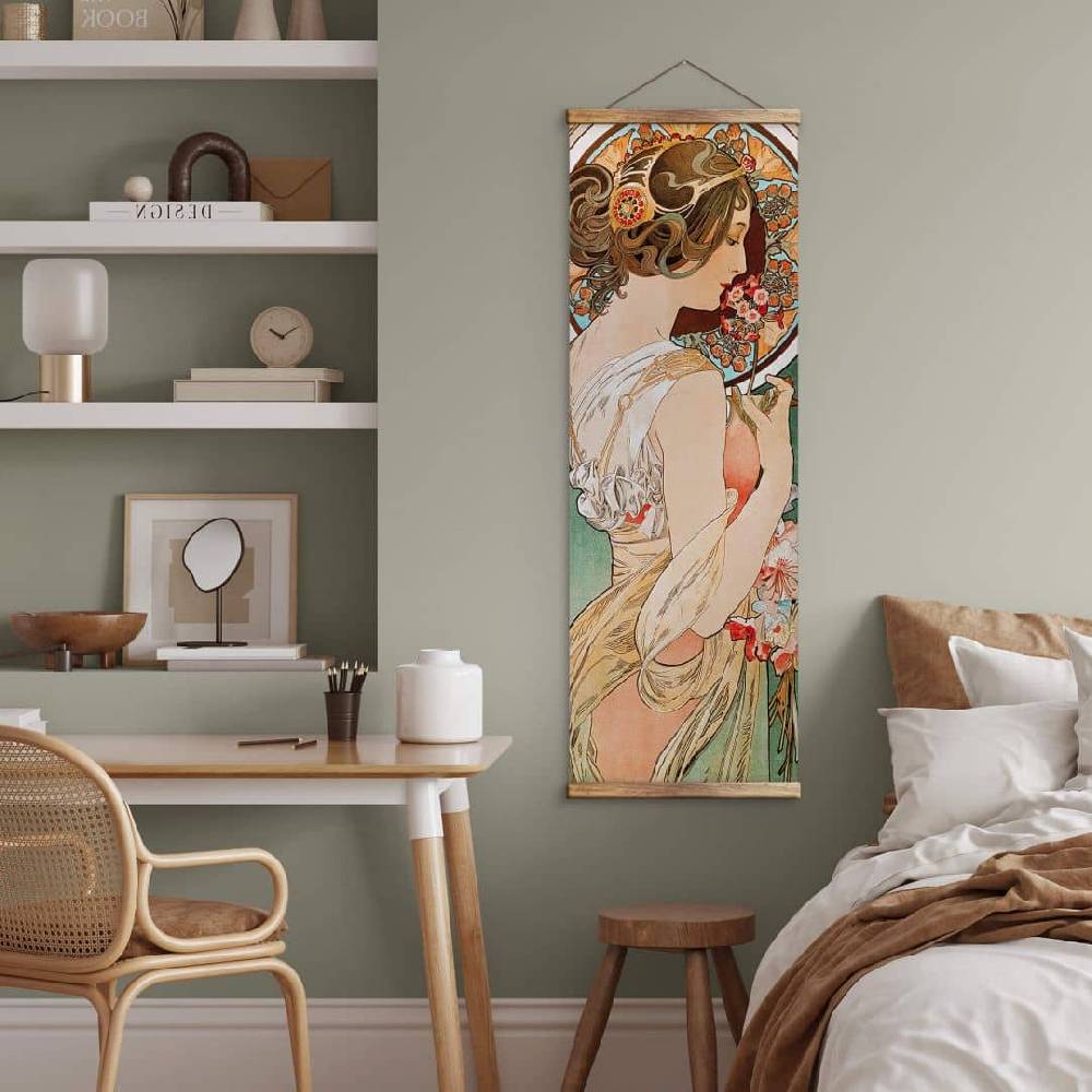 Kaeppel Leinwand, Banner, Stoffbild Mucha - Schlüsselblume - Panorama Bis zu 50% Rabatt