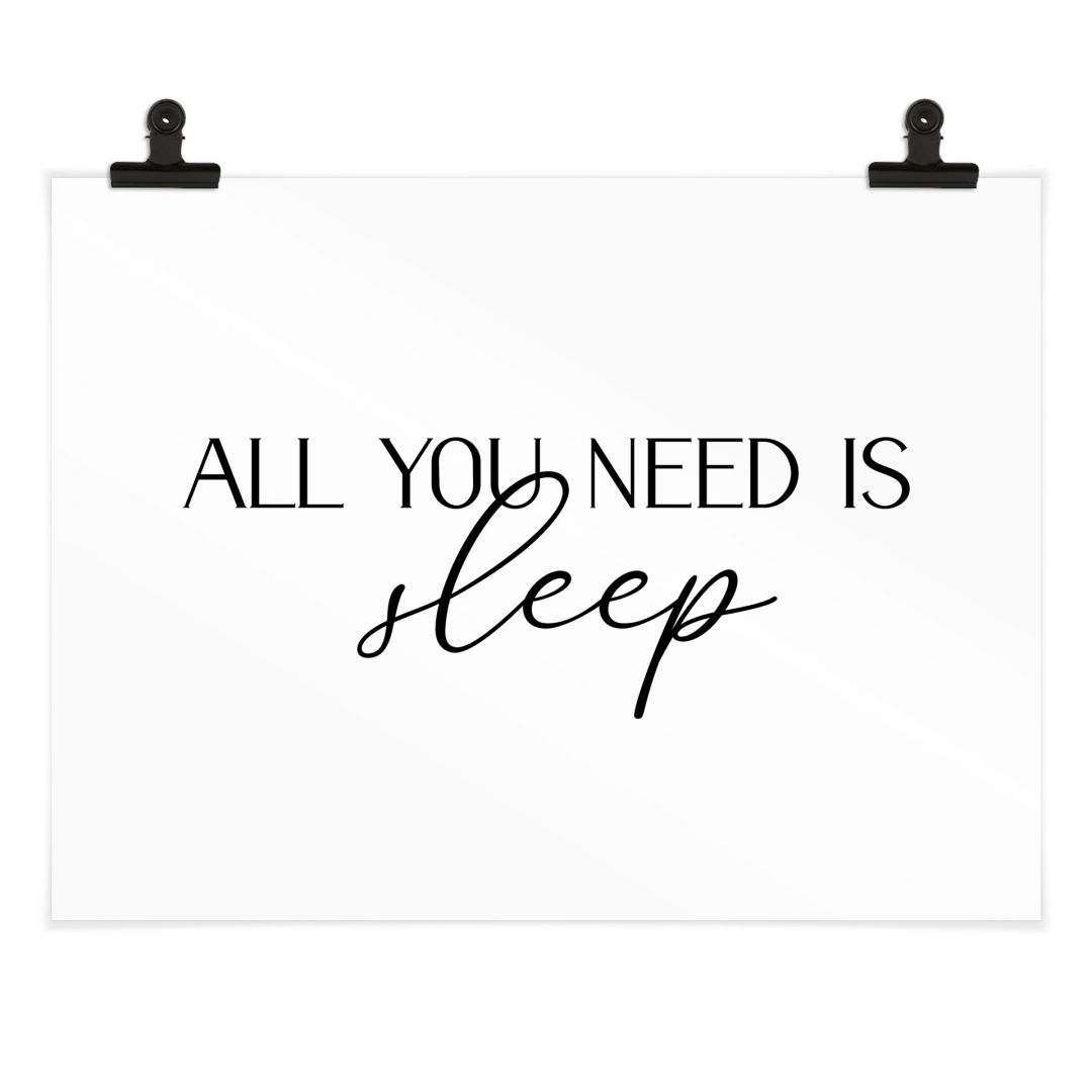 Kaeppel Poster All you need is sleep Super Rabatt