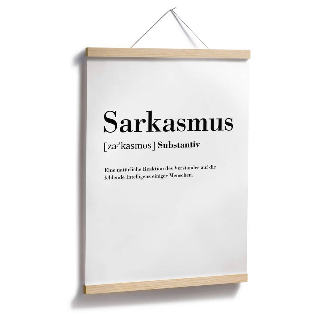 Kaeppel Poster Grammatik - Sarkasmus Riesige Rabatte