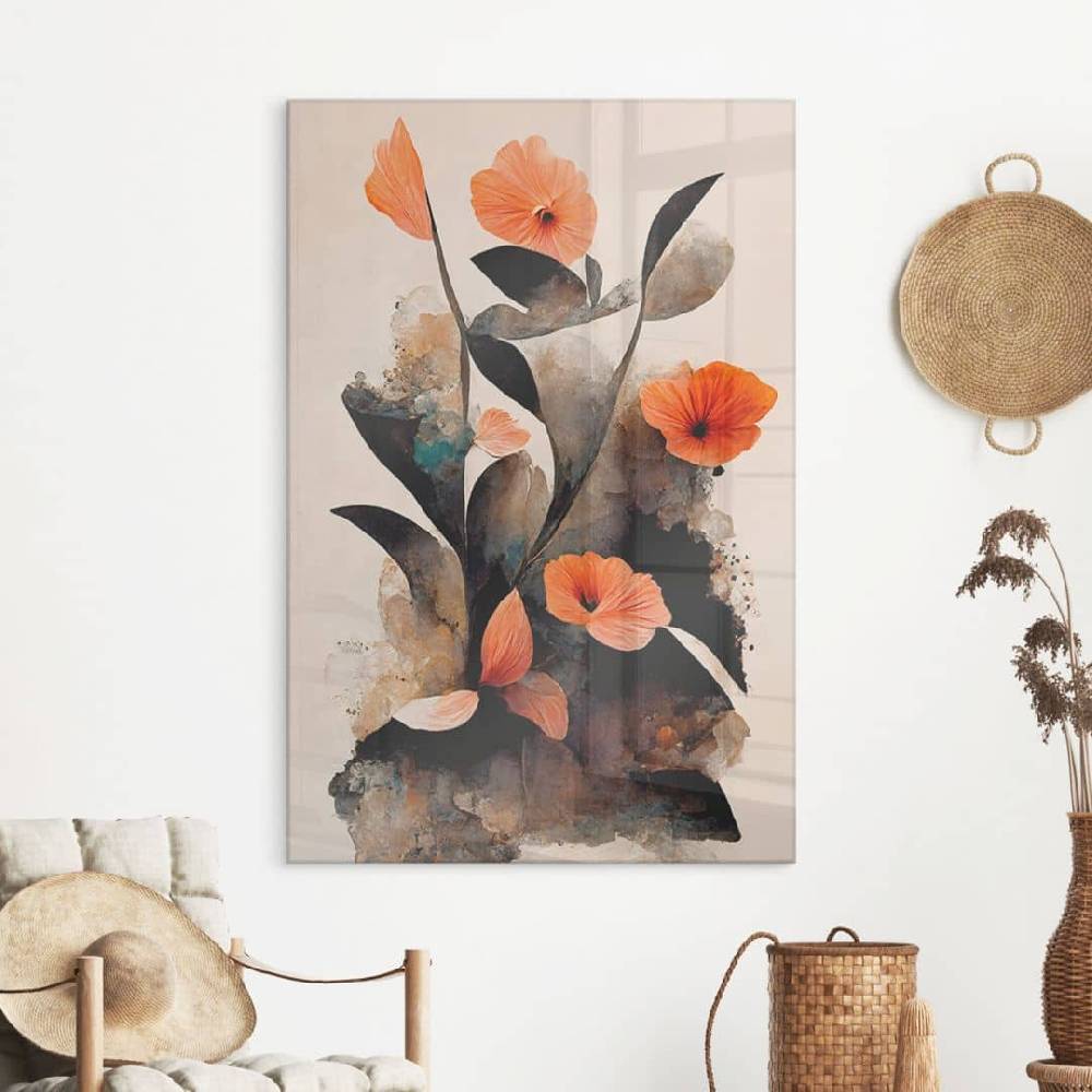 Kaeppel Acrylglasbild Korallenrote Mohnblumen - Treechild Fabrikladen