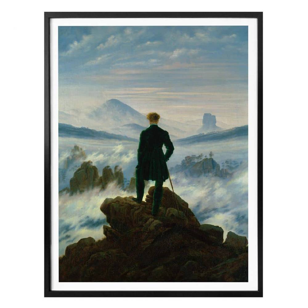 Kaeppel Poster Friedrich - Der Wanderer über dem Nebelmeer