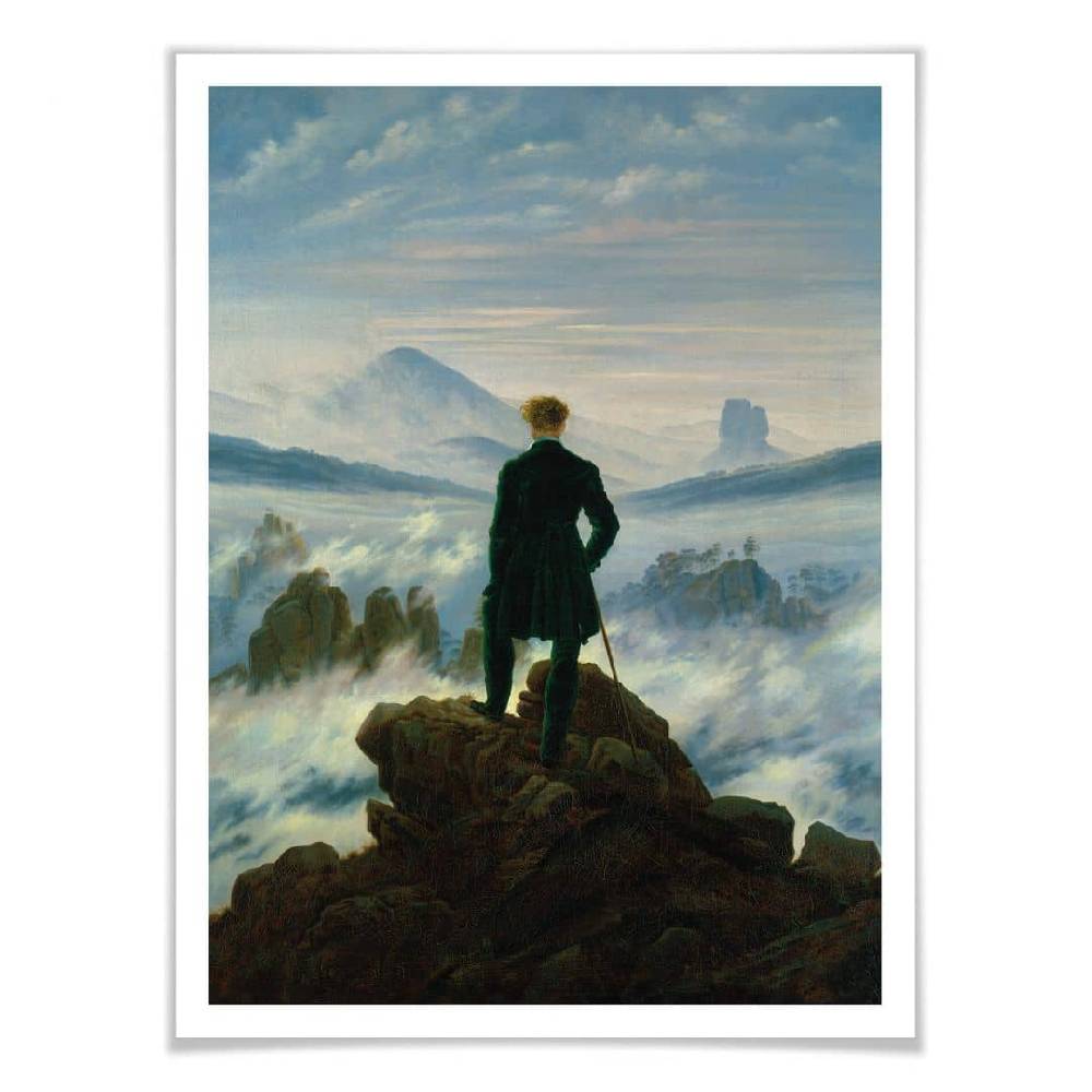 Kaeppel Poster Friedrich - Der Wanderer über dem Nebelmeer Auslauf