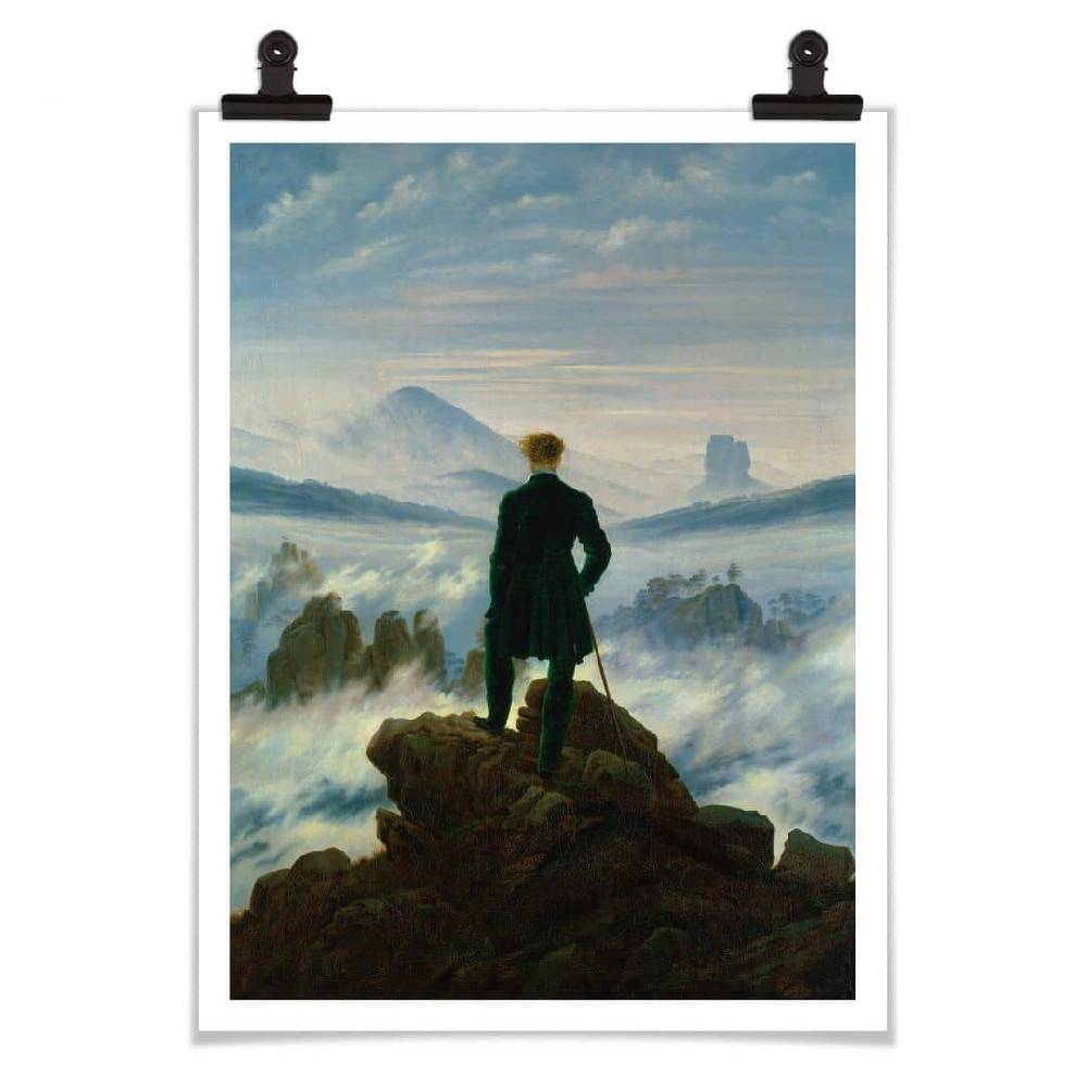 Kaeppel Poster Friedrich - Der Wanderer über dem Nebelmeer Auslauf