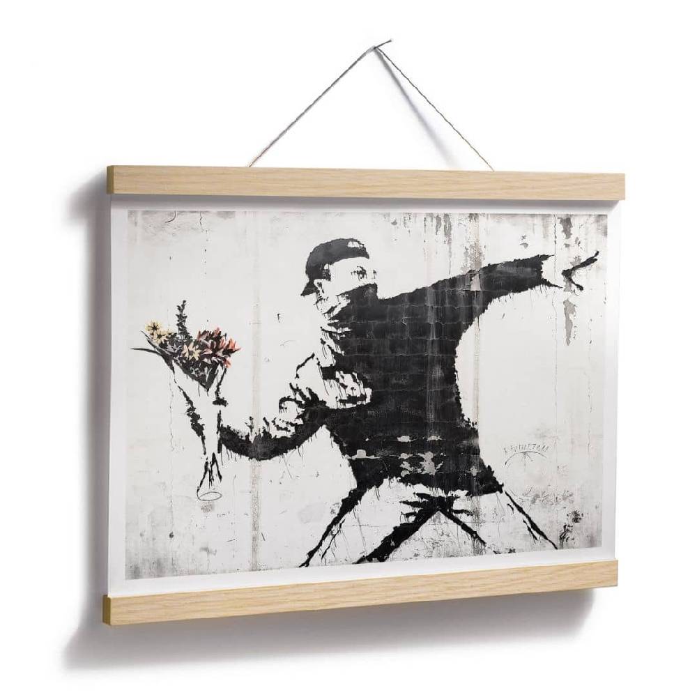 Kaeppel Poster Banksy - Der Blumenwerfer Meist gekauft
