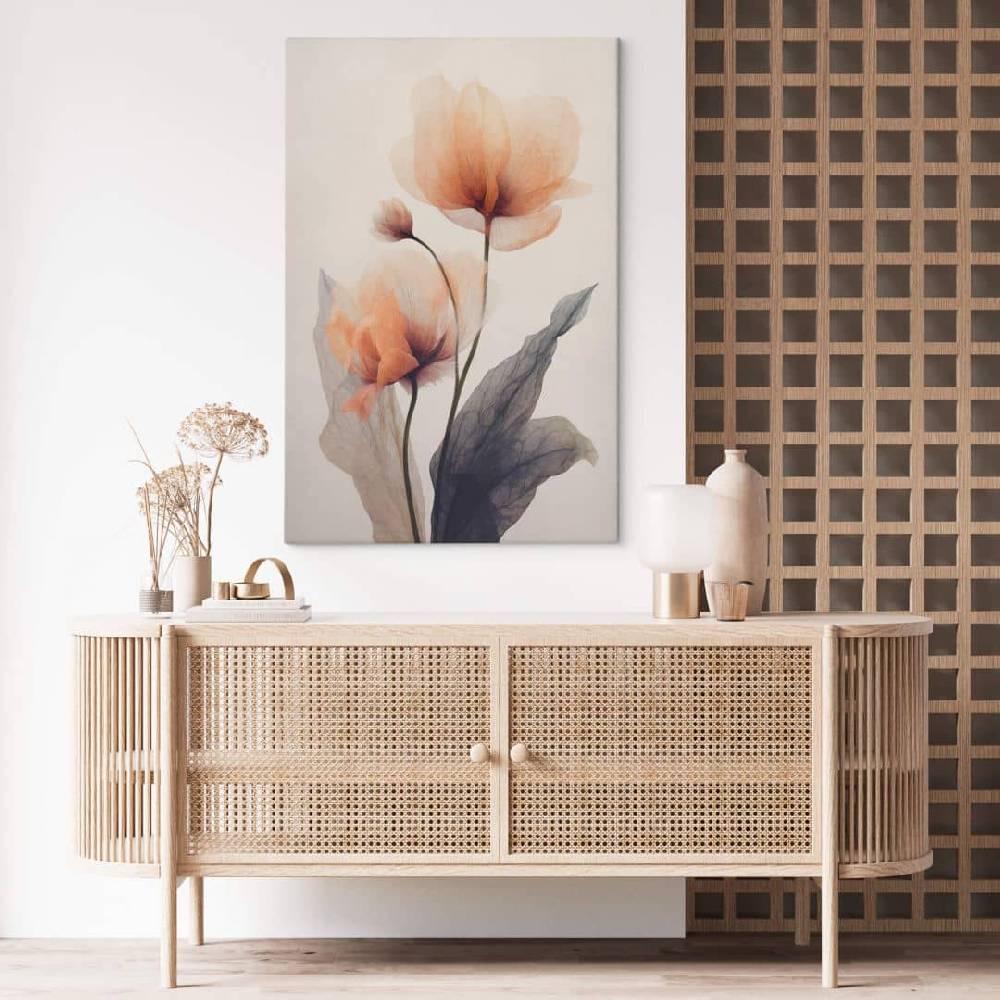 Kaeppel Leinwandbild Blumen-Motiv - Zarte Blüten - Treechild Fabrikpreis