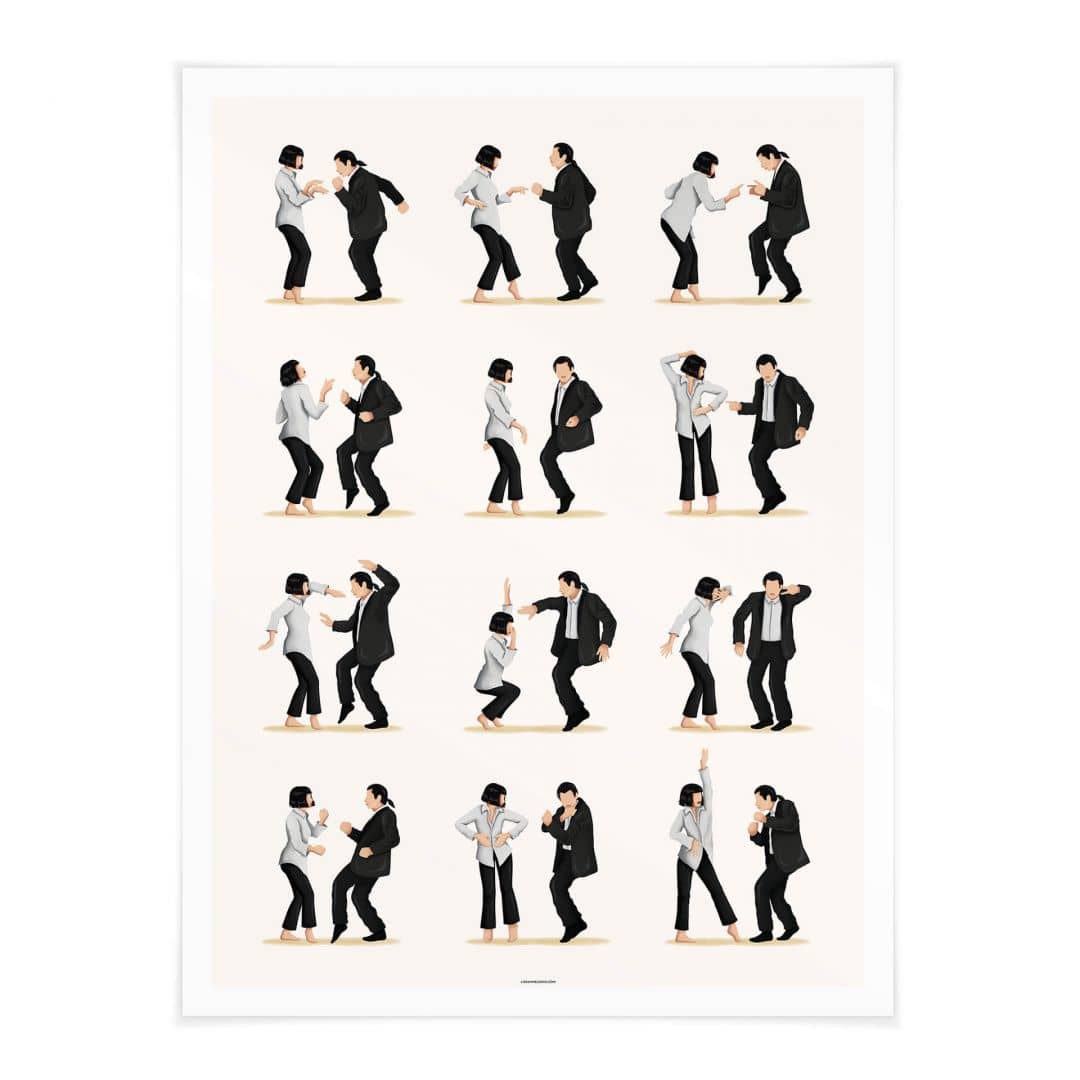 Kaeppel Poster Tohmé - Kulttanz aus Pulp Fiction Muttertagsangebot