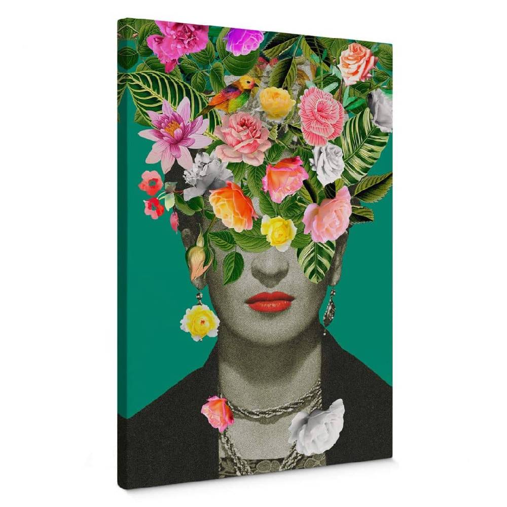 Kaeppel Leinwandbild Frida Floral Studio - Portrait Frida