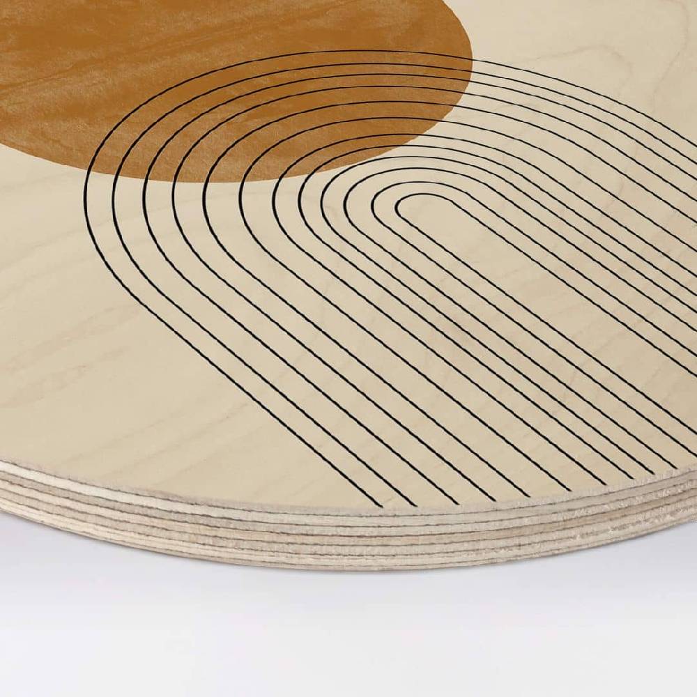 Kaeppel Holzbild The Miuus Studio - Abstract Flow - Rund Neueste Mode