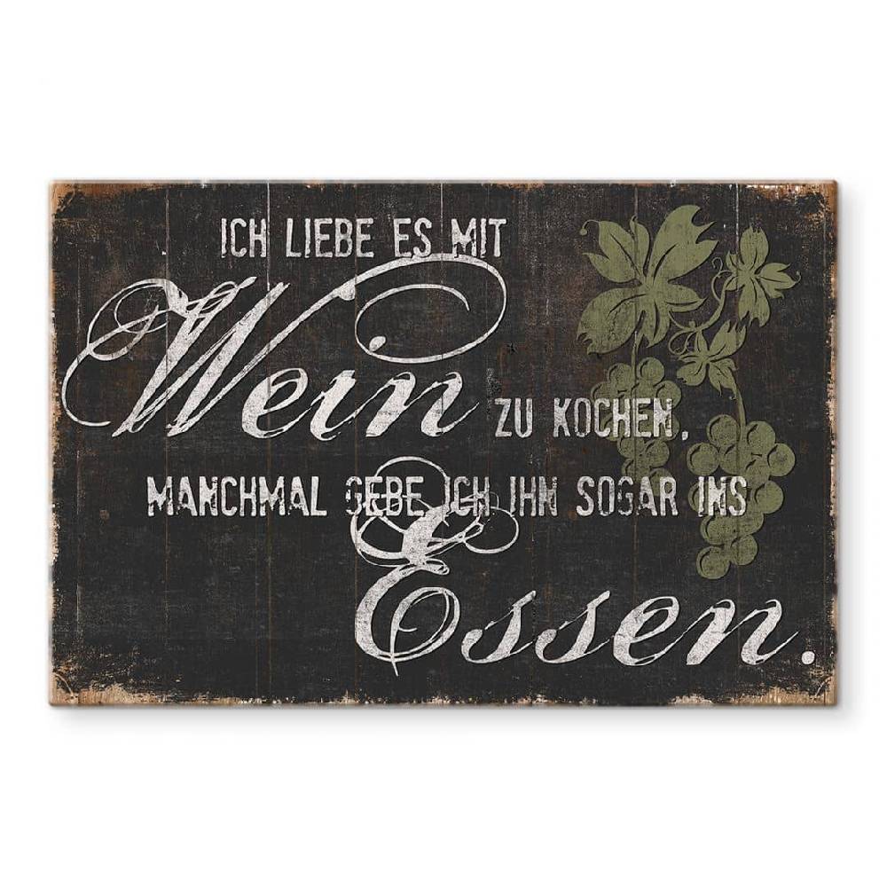 Kaeppel Spritzschutz Ich liebe es mit Wein zu kochen Zeitlich begrenztes Angebot