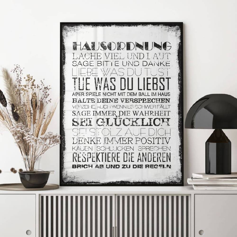 Kaeppel Poster Hausordnung Black Friday Preise