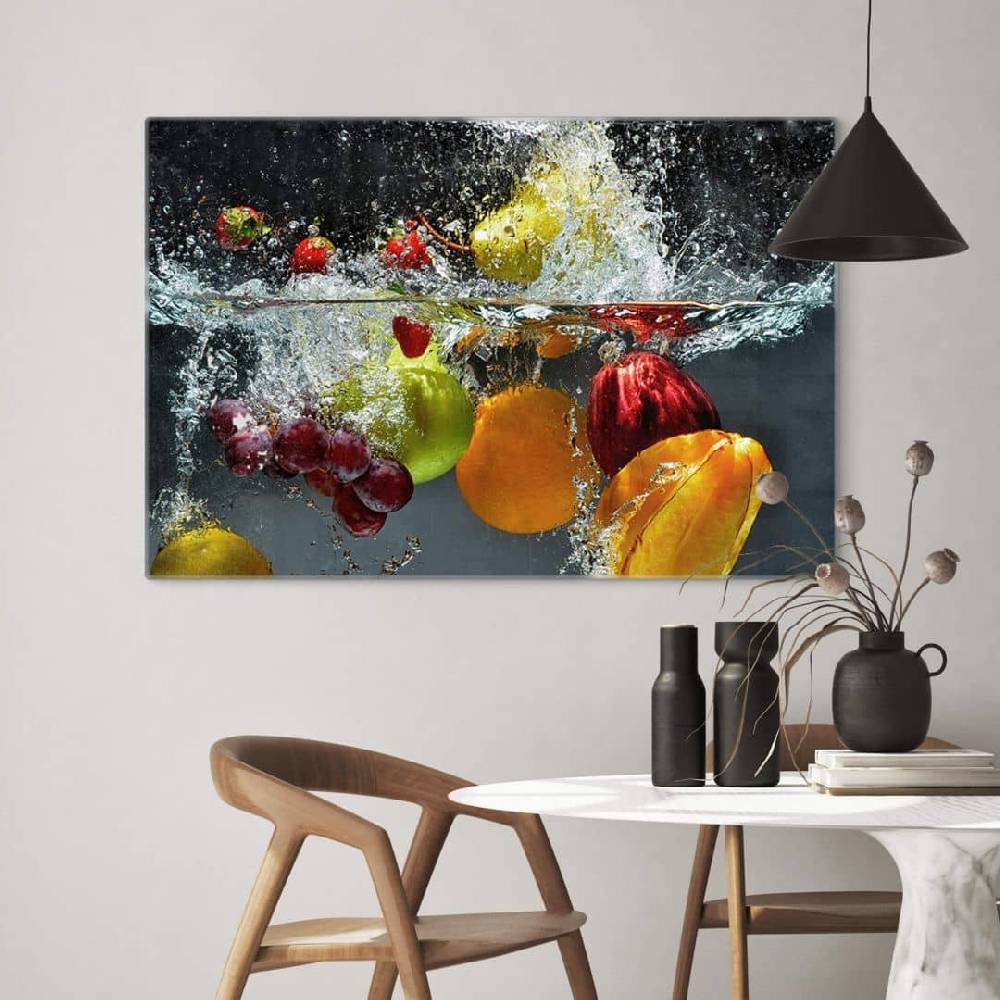 Kaeppel Glasbild Erfrischendes Obst 50% Rabatt für begrenzte Zeit