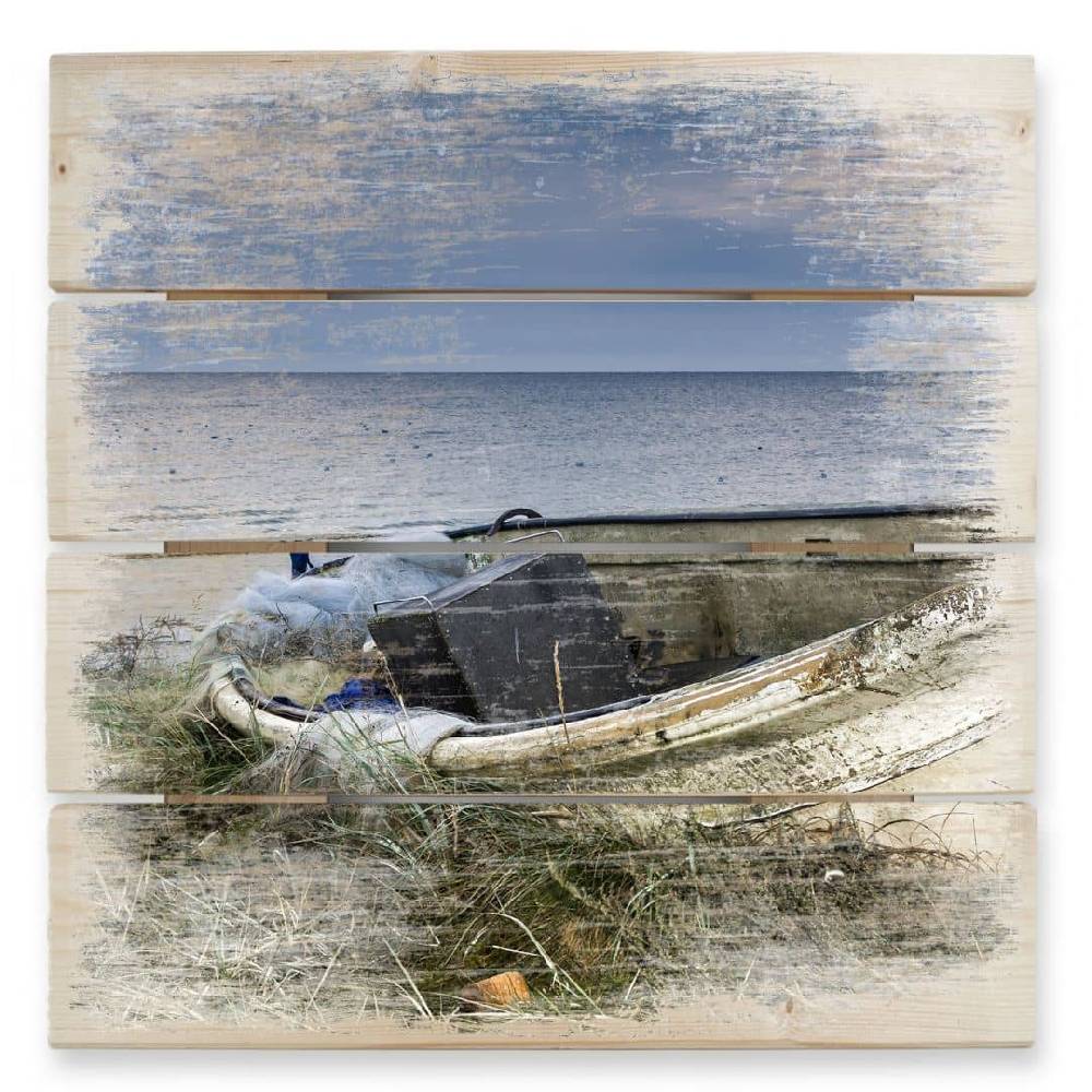 Kaeppel Holzbild Fischerboot