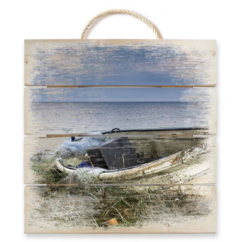 Kaeppel Holzbild Fischerboot Verkauf