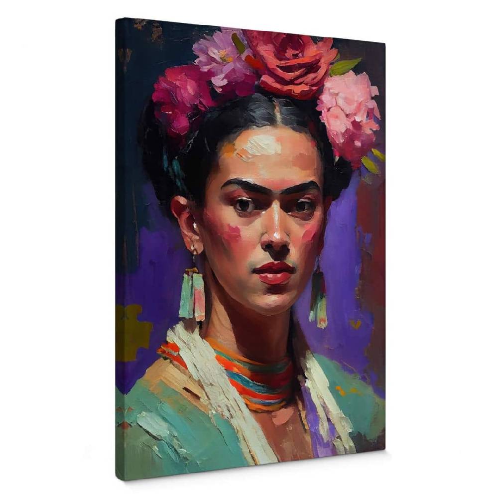 Kaeppel Leinwandbild Treechild - Portrait von Frida Kahlo