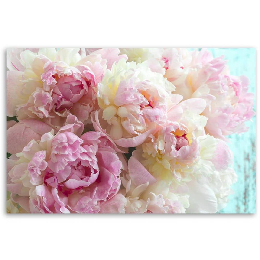 Kaeppel Leinwandbild, Rosa Pfingstrosenblumen Fabrikverkauf