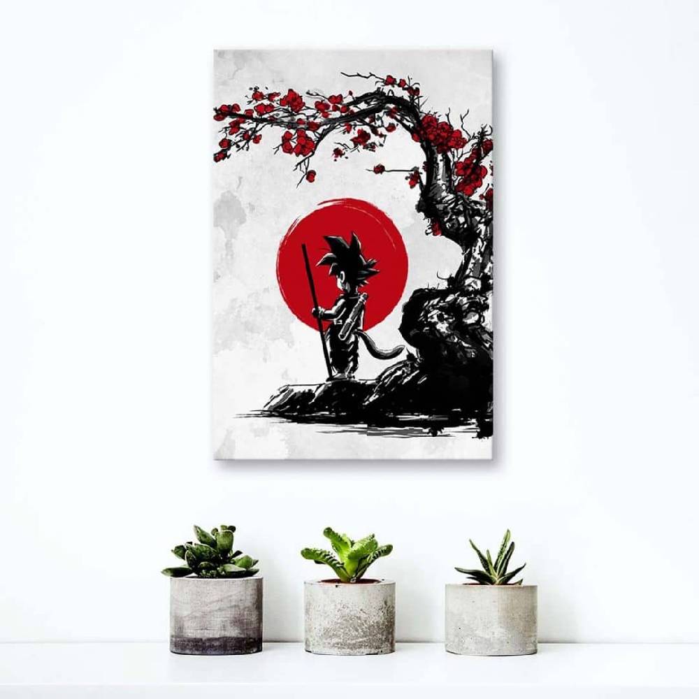 Kaeppel Leinwandbild, Goku und der rote Mond Meist gekauft