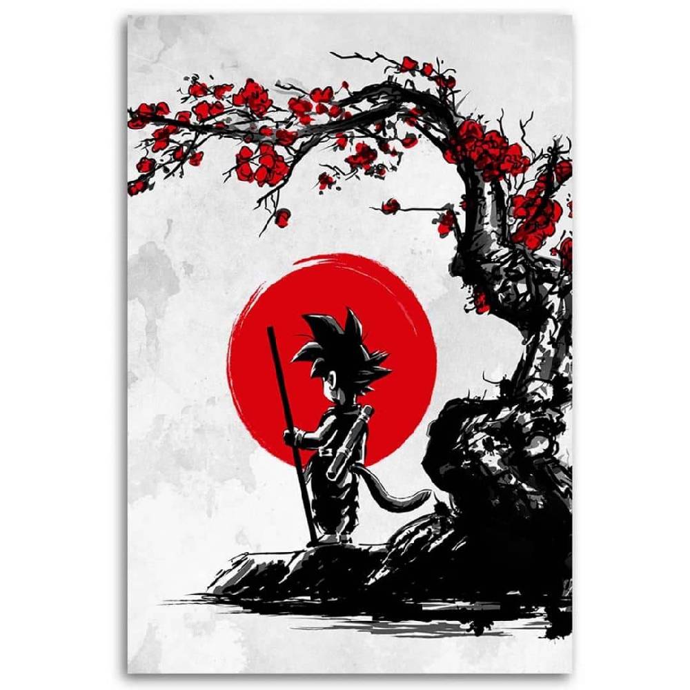 Kaeppel Leinwandbild, Goku und der rote Mond Meist gekauft