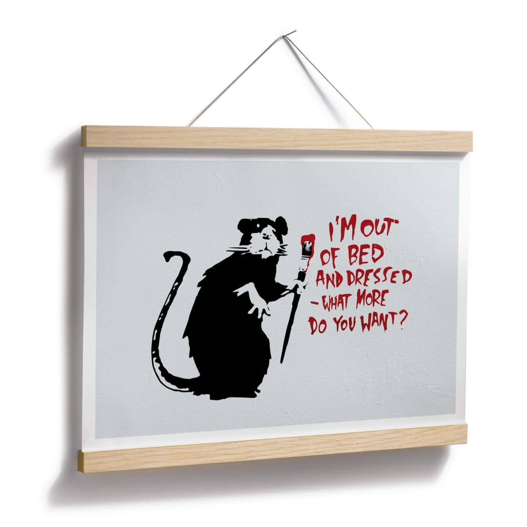Kaeppel Poster Banksy - Out Of Bed Limitierter Zeitrabatt