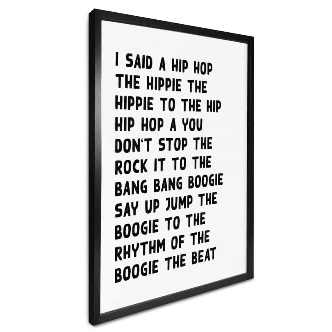 Kaeppel Poster Songtext I said a hip hop Fabrikpreis