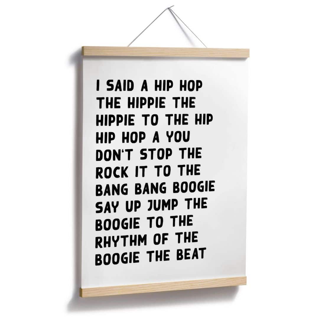 Kaeppel Poster Songtext I said a hip hop Fabrikpreis