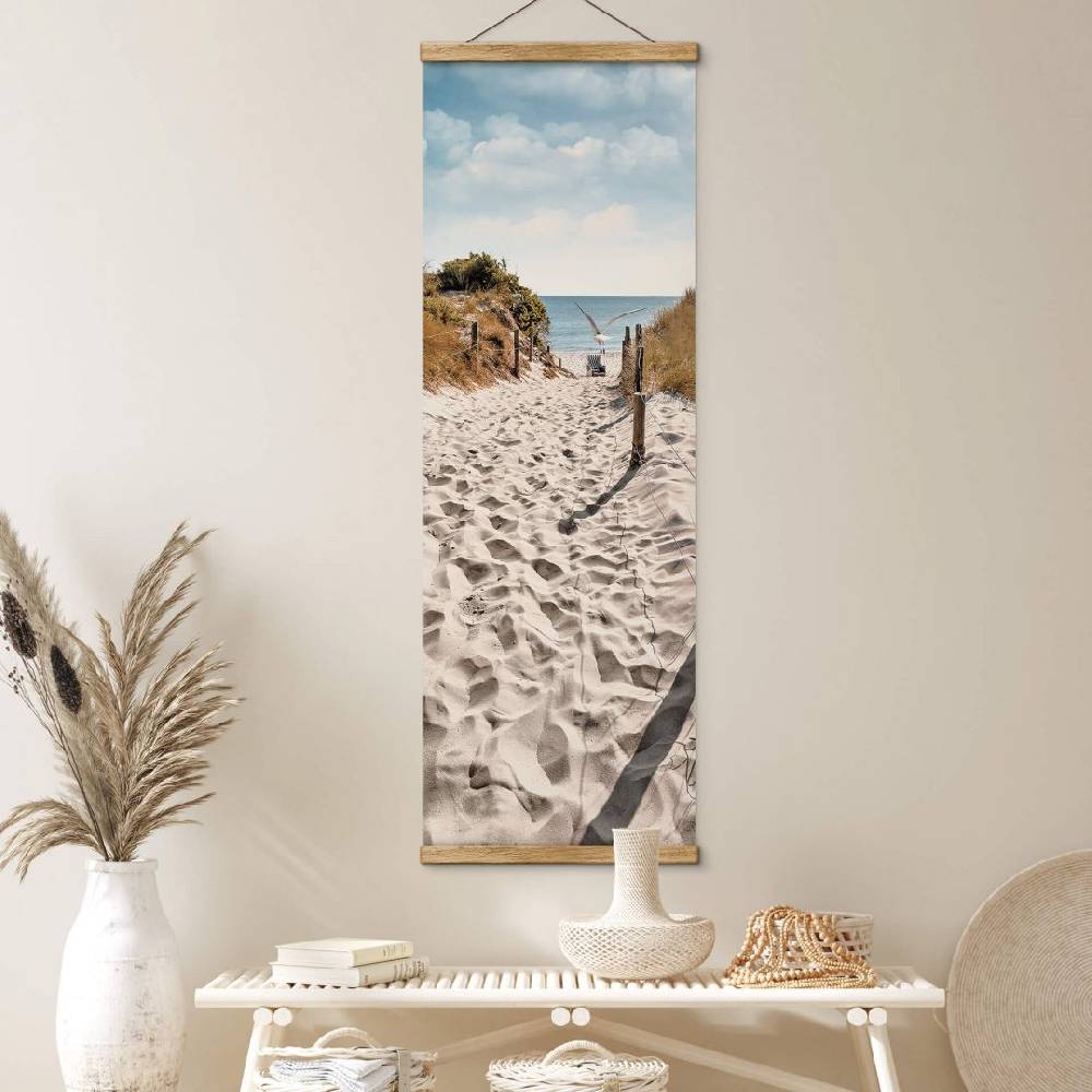 Kaeppel Stoffbild Way to the Beach - Panorama Sonderangebot